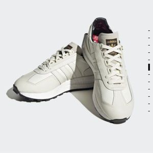 Adidas Women’s Retropy E5 Shoes, Off White/ Off White/ Gold Metallic, 7